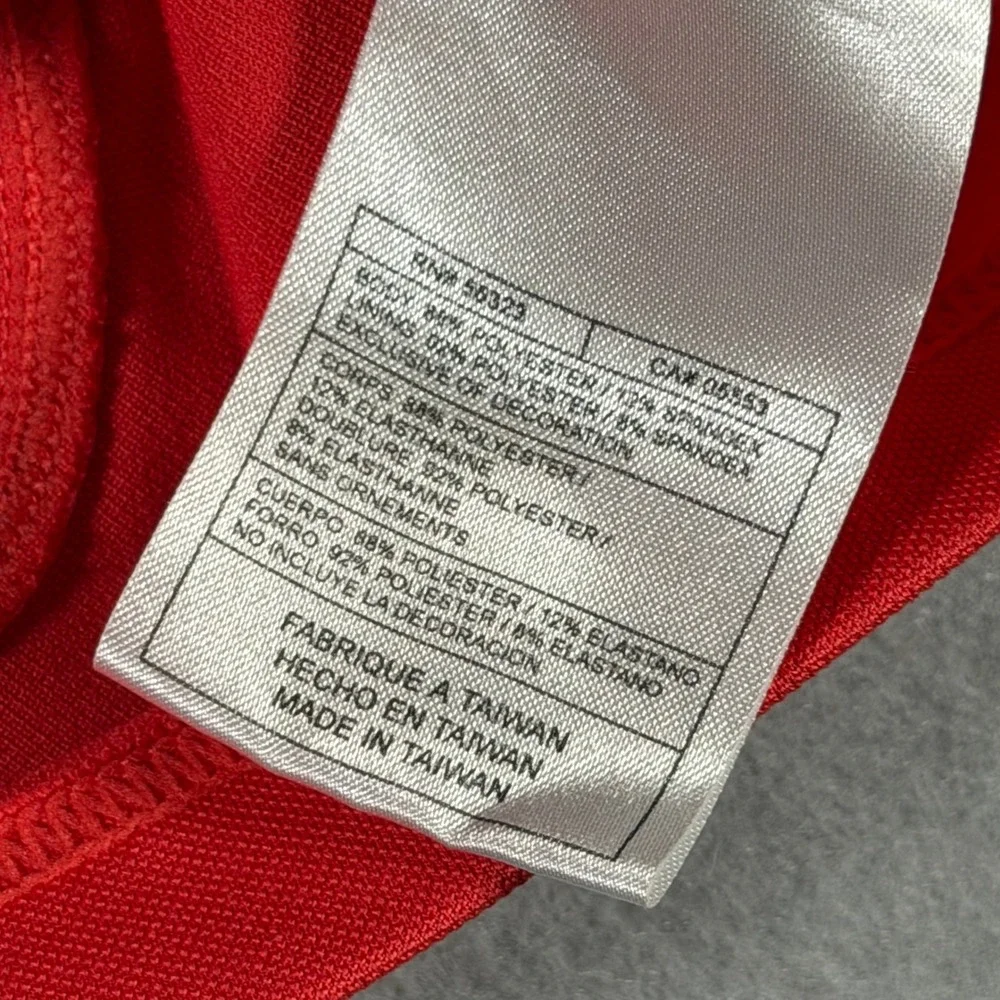 Vintage Nike Womens Dri-FIT Half Zip Sleeveless Tennis Golf Top Red XL U31102KHM